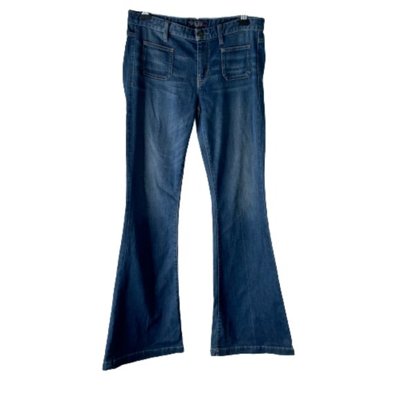 Guess Denim - Guess Jeans Size 31 Jeans Flare Wide Leg Medium Wash